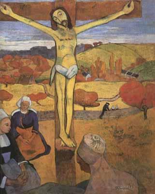 Paul Gauguin The yellow christ (mk07) Norge oil painting art